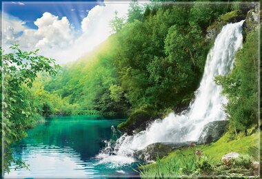 Фотообои 9 листов Звенящие водопады оптом